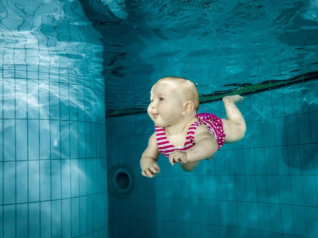 potápění dítěte